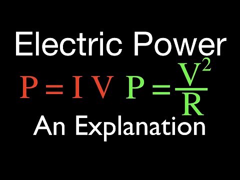 Electric Power (1 of 3) and Watts, An Explanation
