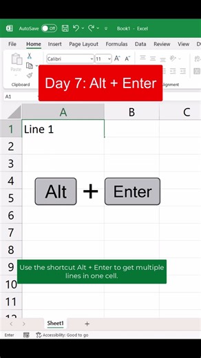 Get multiple lines in a cell in Excel or Google Sheets - 12 Days of Spreadsheets