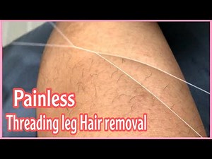 Threading leg hair | Painless | matagal tumubo ang hair | Rosenie vicar