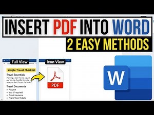 How to Insert a PDF into Microsoft Word (2 Easy Ways)