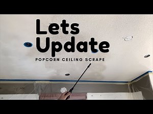 How to scrape popcorn ceiling texture and remove.