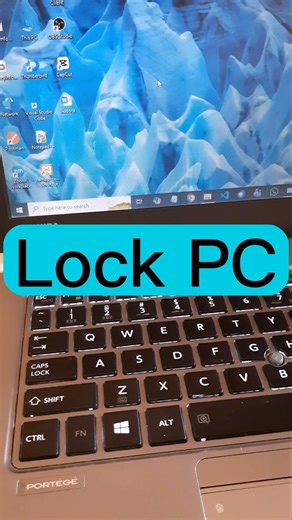 How ti Lock Your Laptop | Shortcut | Win+L #windows