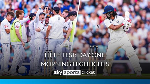 England vs India: Fifth Test, day one morning highlights