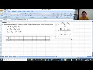 Gauss - Seidel Method Example