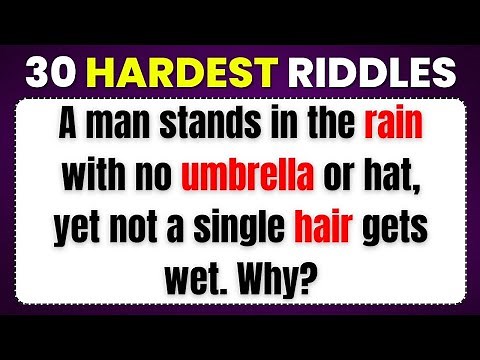 30 Riddles with Answers Fun, Tricky & Hardest Riddles to Test Your Brain