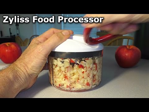 Hand Powered FOOD PROCESSOR Chopper ZYLISS Easy Pull Vegetables Nuts Fruit PREPPER Tool Survivalist