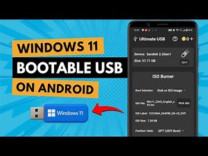 Create Windows 11 Bootable USB on Android | No PC Needed