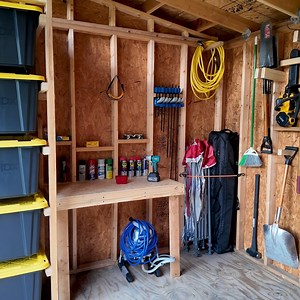 52K views · 569 reactions | Easy Way to Organize your Shed! I cleaned up and organized my shed finally! Check out these easy DIY tips. Get shed plans at: https://shop.fixthisbuildthat.com/collections/plan/products/modern-10x12-diy-shed-plans | Fix This Build That | Facebook
