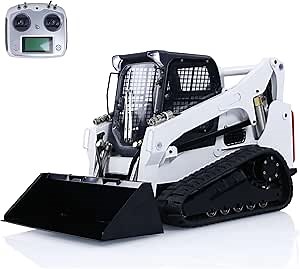 1/14 RC Hydraulic Skid-Steer Loader SM770 RC Tracked Loader Construction Vehicle Model Light Sound I6S Radio Controller Hobby Grade Model for Ages 14+