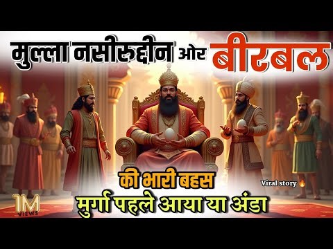 मुर्गा पहले आया या अंडा? अकबर-बीरबल और मुल्ला नसीरुद्दीन की मजेदार बहस | Moral Story in Hindi