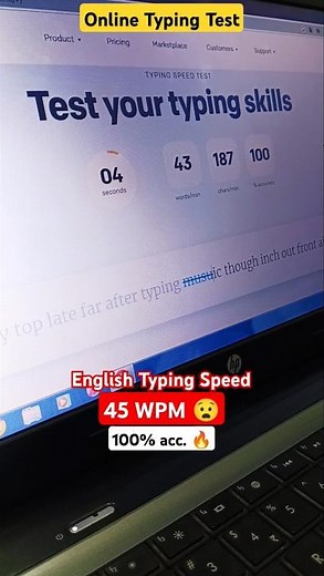 Free Online Typing Test |Speed 45 WPM 😓|Beginner Typing Practice #typing #typingspeed #ARP_0101