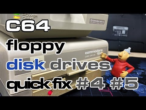 Commodore 1541 floppy drives quick fix - Rusted switch & Spindle belt replacement
