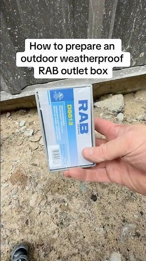 Preparing a RAB Weatherproof Outlet Box (Quick How-To)
