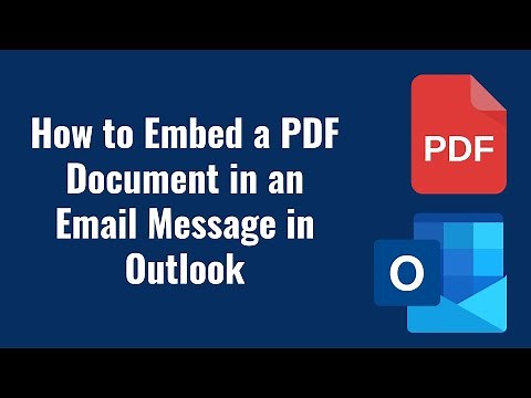 How to Embed a PDF Document in an Email Message in Outlook