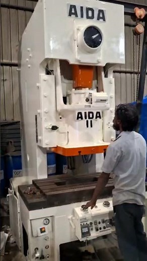AIDA High-Precision Press Machine | Industrial Metal Forming & Production Demo