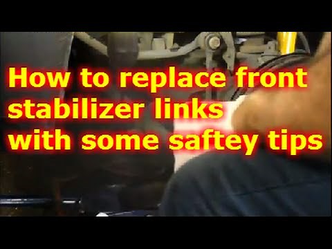 How to replace the sway bar links on a 2006 Ford F350