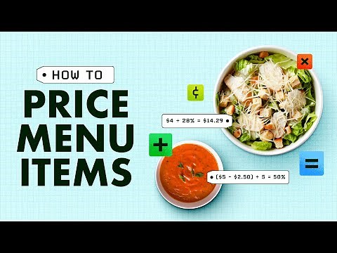 How to Price Menu Items