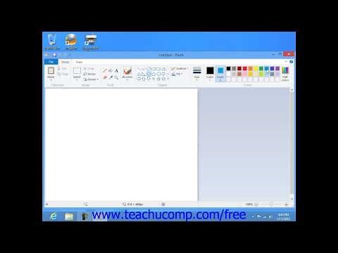 Windows 8 Tutorial Drawing Shapes and Lines in Paint Microsoft Training Lesson 8.2