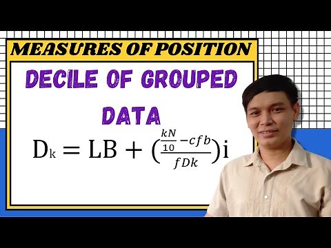 Decile of Grouped Data [Measures of Position]