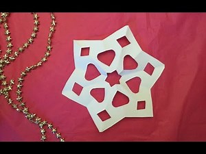 ★ DIY SNEEUWVLOK VOUWEN & KNUTSELEN met 1 A4 papier ★ DIY Craft Snowflake ★ Sneeuwvlok zelf maken