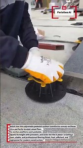 "Perfect Raised Floor Leveling System Installation #flooring #tools #construction"