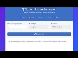 Modern Lorem Ipsum Generator | Custom Text Options & Copy-to-Clipboard Tool