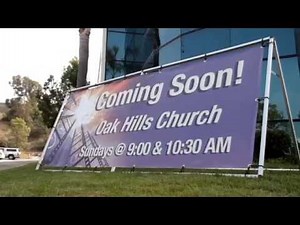 Outdoor Banners on an A-frame Stand