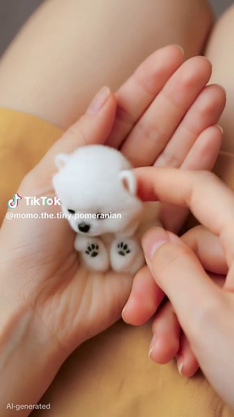 Meet Momo: The World's Tiniest Teacup Pomeranian Puppy