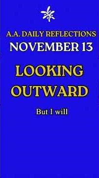 November 13 AA Daily Reflection | Gratitude as a Way of Life [Addiction Recovery]