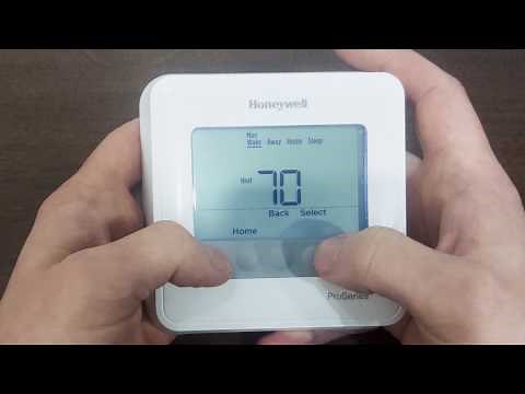 How to Program a Honeywell T4 Thermostat