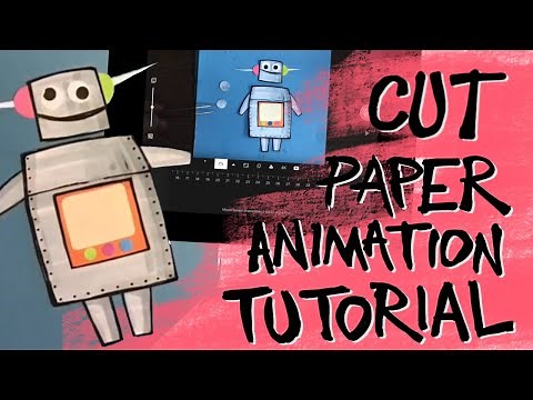 Stop motion GIF animation tutorial - the cut paper technique!