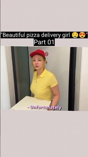Beautiful pizza delivery girl 😍😋 part 01