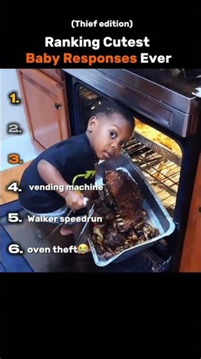 Ranking Top 5 cutest baby Responses #shorts