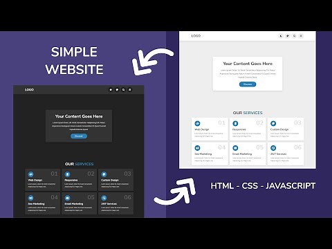 How To Make Complete Website Design Using HTML - CSS - JAVASCRIPT || Step By Step