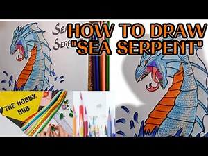 HOW TO DRAW SEA SERPENT🐉 | Step-by-Step | Easy & Drawing