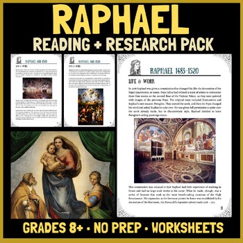 Raphael Artist Study & Vatican Rooms | Art History Workbook | Grades 8