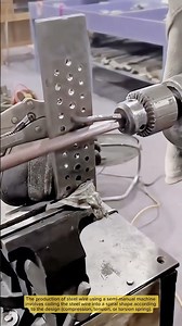 Precision Steel Spring Making Using Hand Drill and Jig- Good tools and machinery in daily work