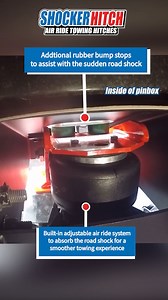 The Shocker Quick Air™ 5th Wheel Pin Box is a game changer. Learn more at👉ShockerHitch.com/Quick-Air-5th-Wheel-Pin-Box/ Proven surge air hitch technology for 5th wheel campers. Get safer, smoother towing. ✅ 5th Wheel Air Ride Pin Box with Kingpin: Includes Replacement Pin Box & Shocker Air Hitch with King Pin for 5th Wheel. Patent Pending & Current Patent #'s 11,370,257 B1 & D898,628. ✅ Smoother Safer Towing: Improves your ride, reduces wear & tear on pickup & 5th wheel camper trailer. Our Air 