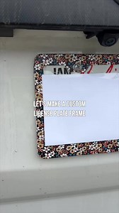 25K views · 394 reactions | Let’s make a custom license plate frame  With over 450 different colors and patterns to choose from, we know you’ll find exactly what you’re looking for! | Artistic Painting Studio | Facebook