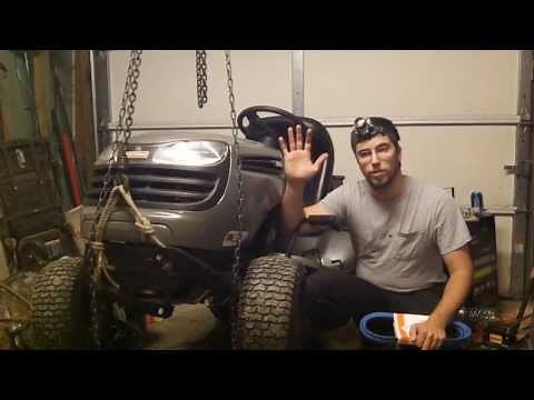 lt2000 drive belt install how to