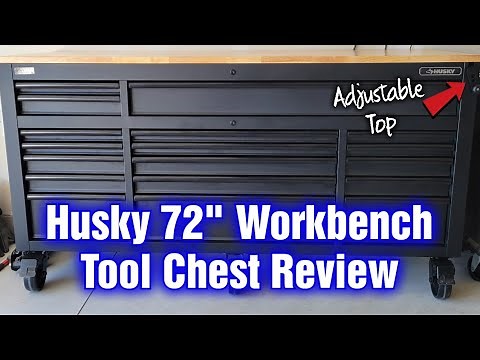 Husky 72 Inch Workbench Tool Chest With Adjustable Top Review