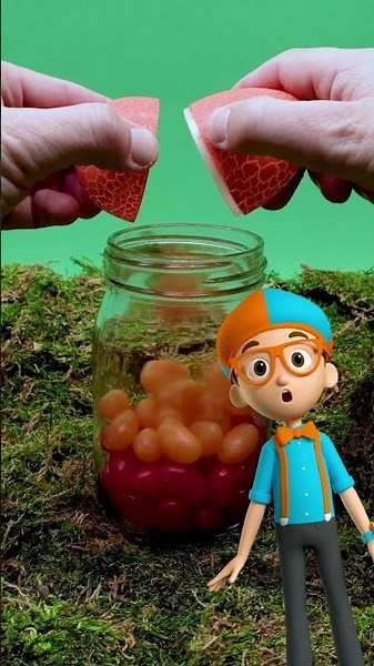 Blippi LOVES Counting COLORFUL Dino Eggs 🦖 #blippi #dinosaur #shorts
