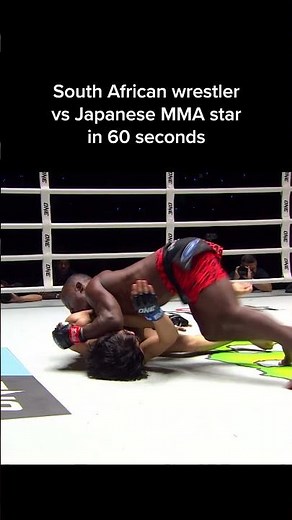 Complete MADNESS 🥵 Relive Bokang Masunyane’s collision with Japanese MMA star Hiroba Minowa!