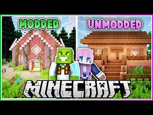Modded vs Vanilla Minecraft House Makeover with LDShadowlady!