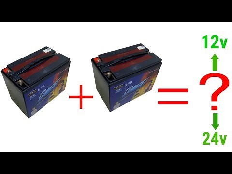 12 , volt , batteries , series , and , parallel , connection , two batteries in series
