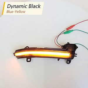 Car Sequential Dynamic Turn Signal Lights, Smoked Black LED Side Mirror Turn Signal Lights Indicator Strip 2pcs/Pair Fit for BMW 1 2 3 4 Series F20 F21 F22 F30 F32 F33 E84 X1 i3