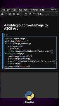 AsciiMagic Convert Image to ASCII Art in Python