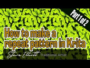 How to make a repeat pattern in Krita 1 of 2