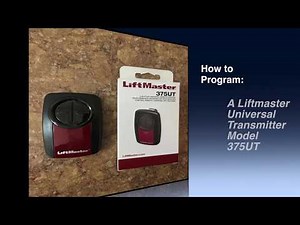 Program universal remote to Security plus (red button)