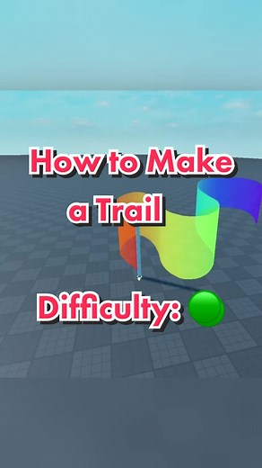 How to make a trail in #robloxstudio #roblox #robloxtips #developer